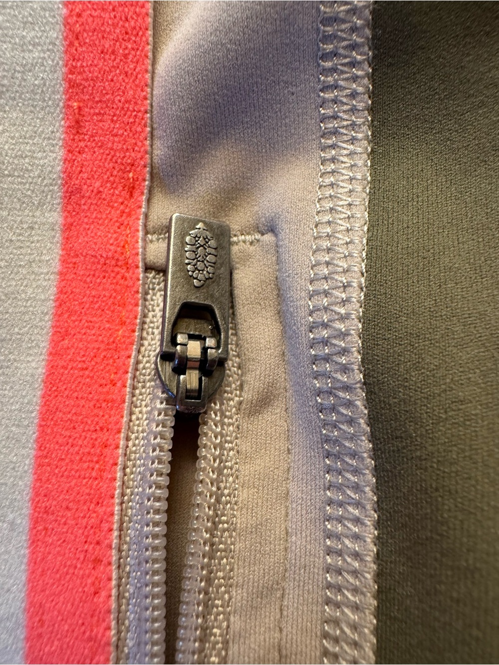 Free People Beige Leggings with Coral Stitching Accents - Picture 8 of 8